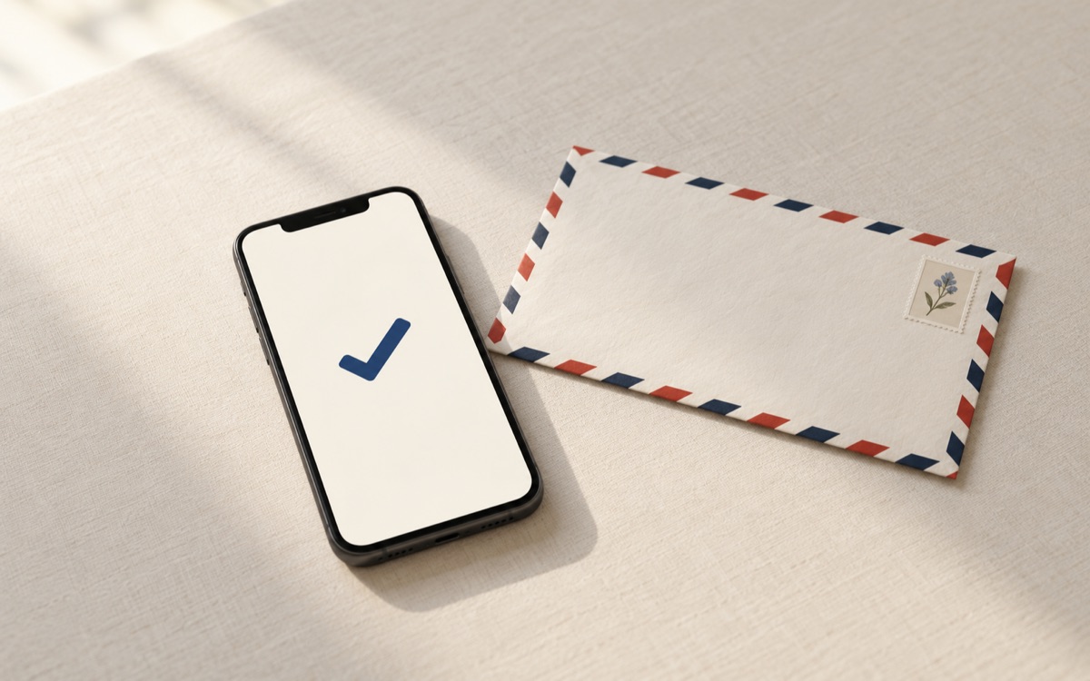 A thank-you page saying the message was received and when a reply is sent